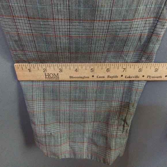 Pendleton Pants Womens 10 Gray Plaid Wool Elastic Waist Lined - Picture 11 of 12